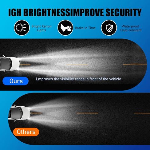 2 PCS Automotive HID Ballast, 12V 35W Spotlight Stabilizer, Slim Ballast Replacements, Waterproof Light Bulb Rectifier, Universal for Most Car Models (Black) in Saudi Arabia