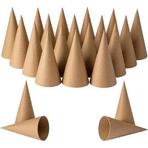 10 قطع من مخاريط الورق من Crafjie مفتوحة من الأسفل مقاس 10 × 4 بوصة، مخروط ورقي للمشروعات الفنية التي تصنعها بنفسك، وأقزام عيد الميلاد، وشجرة عيد الميلاد، وقبعة عيد الميلاد، وديكورات الهالوين، والحرف اليدوية وديكور العطلات، بني in Kuwait