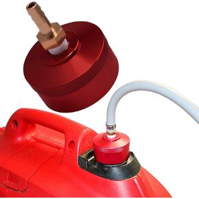 Bonbo Fuel Gas Cap with Brass Hose for Honda EU2200i EU1000i EU2000i EU3000i Handi, Champion 2000watt, Westinghouse 2200watt WH2200iXLT Generators, Upgrade Extended Run (Red)
