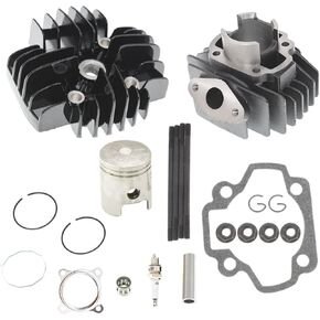 GXYWADY Motorcycle Engine Cylinder Piston Ring Gasket Top End Rebuild Kit Replacement for Yamaha PW50 1981-2009