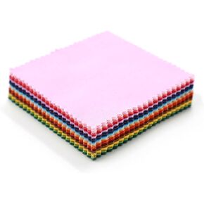 5 inch Charm Pack for Quilting - 100 Precut Cotton Fabric Squares (50 Colors)