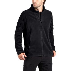 FREE SOLDIER Men's Tactical Winter Fleece Jacket Full Zip Up Sweatshirt Hunting Casual Jackets Coats