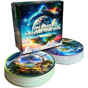 Time Oracle Cards, 100 Oracles for Fortune-Telling; Positive Affirmations for Stress Relief, Inspirational Messages, Icebreaker, Fun Party Games.