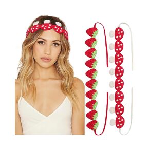 WELROG Crochet Headbands for Women Girls,Hippie Headbands Knit Boho Flower Hair Bands(Flower,Green+Yellow)