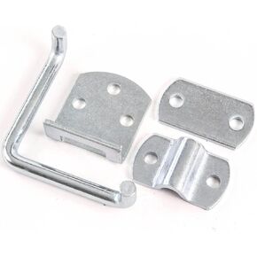 Qty 4 Stake Body Rack Corner Mount Straight Bracket Gate Latch Set Security Set Trailer Wood Utility