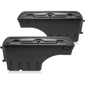 PIT66 Storage Box, Compatible with 07-18 GMC Sierra 1500 2500 3500/07-18 Chevy Silverado 1500 2500 3500/19 Silverado 1500 & Sierra Legacy/Limited Only Rear Passenger+Driver Case ToolBox Drawer