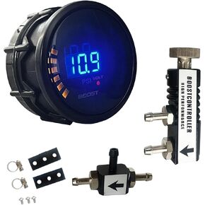0-30PSI Manual in Cabin Boost Controller Kit with 52mm Electronic Digital Boost Gauge