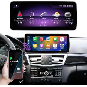 ستيريو سيارة اندرويد 11 بشاشة لمس 12.3 انش 6+128G لسيارة مرسيدس بنز فئة A/B W176 W246 GLA C117 X117 X156 2013-2015 مع NTG4.5/4.7، يدعم كاربلاي لاسلكي اندرويد وميرورلينك