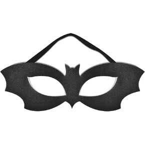 Bat Girl Mask for Women Costume, PU Leather Black Bat Eye Mask Half Face Mask Costume for Men Women Girls Adult, Masquerade Mask Halloween Cosplay Raves Dress Up Costume Accessories