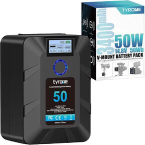Tyrone 95Wh BP-95 V-Mount V Lock V شكل بطارية متوافقة مع كاميرا الفيديو DSLR مع منفذ D-Tap ومخرج USB 5 فولت in Kuwait