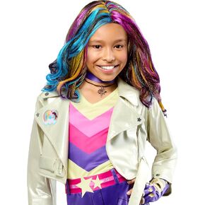 Rubie's Unicorn Academy Sophia Mendoza Costume Wavy Wig for Kids Girls, for Themed Party and Halloween, One Size