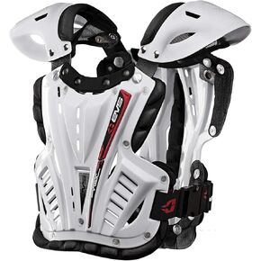 EVS boys Sport Vex Roost Deflector Youth, White, Small Youth US