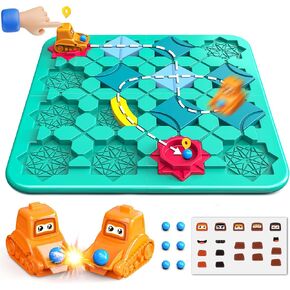 STEM Board Games,Puzzle Logical Builder Kids Toys,Preschool Montessori Brain Teasers Birthday Gifts for Kids 4-8 Years Old