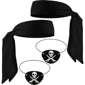Scotamalone Halloween Pirate-Accessories Pirate-Party Favors Supplies for Men Women