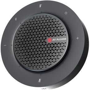 Conference Speakerphone, USB & Bluetooth Speakerphone with 4 Mics, Connect up to 9 Speakerphones in Daisy Chain, AI Noise Cancellation, Compatible with Zoom,Teams,Skype, for Medium/Large Meeting Room