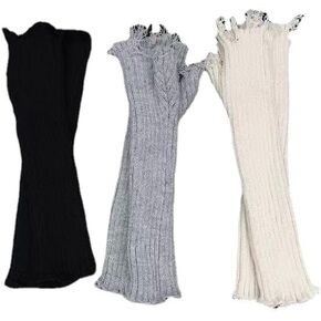 OCUH Y2K Accessories Cutecore Grunge Gloves Goth Accessories Fingerless Ripped Long Sleeve Arm Warmers Y2k Arm Sleeve