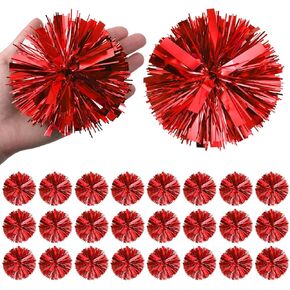 24 Pcs Christmas Tinsel Bows for Gift Wrapping 4 Inch Self Adhesive Christmas Gift Bows Toppers for Xmas Birthday Party Presents Decorations Holiday Gift Accessory(Green)