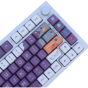 ZXMICYFA PBT Keycaps,126 Keys Custom Keycaps Cute Dye-Sublimation Little Prince Theme Keycaps Set MOA Profile Keycaps for US Layout Cherry Gateron MX Swithes Mechanical Keyboards