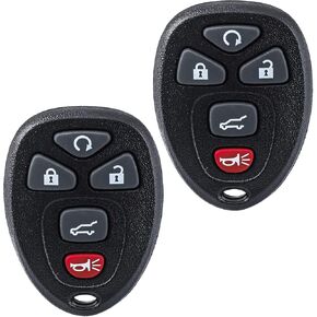 Pilida Keyless Entry Remote Car Key Fob Compatible with 2007-2014 Chevy Tahoe/ Suburban| Cadillac Escalade 15913427| OUC60270 Set of 2