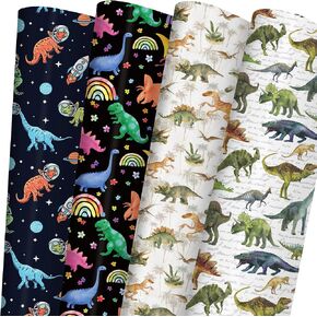 RiukRaiu Galaxy Wrapping Paper for Kids - Blue Gold Night Sky Nebula Star Gift Wrap for Birthday, Party, Holiday – 8 Folded Sheets 20 x 29 Inch, Easy to Store