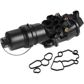 A-Premium Oil Filter Housing Cap Assembly Compatible with Volkswagen Jetta 2007-2008, Passat/GTI 2006-2008, Golf 2012-2013, Eos 2007-2009 & Audi A4, A3, TT, A4/TT Quattro, 2.0L, Replace# 06F115397J