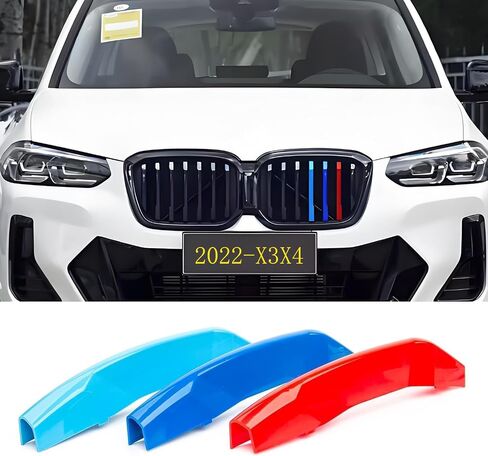 Automotive Grill Inserts for BMW X3 G01 2022 2023 2024(NOT for M AWD) 7-Beam, Front Grille Accessories in Kuwait