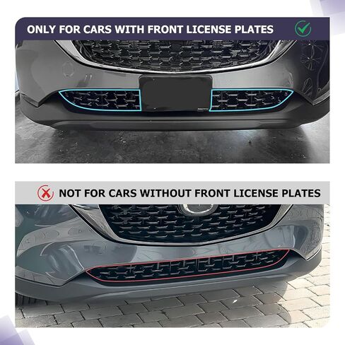 LUWU Front Grill Mesh Compatible With 2022 2023 2024 2025 Mazda CX-5 Front Mesh Grill Inserts Trims Front Mesh Grille Cover Guard for 2024 2025 Mazda CX5 Car Exterior Accessories ABS Material, 2PCS in Saudi Arabia