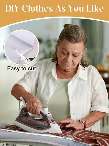 واجهة قابلة للانصهار غير منسوجة ثقيلة الوزن - 11.8 بوصة × 30.6 ياردة، واجهة بيضاء غير منسوجة، واجهة من البوليستر أحادية الجانب لخياطة القماش، مستلزمات الحرف اليدوية in Kuwait