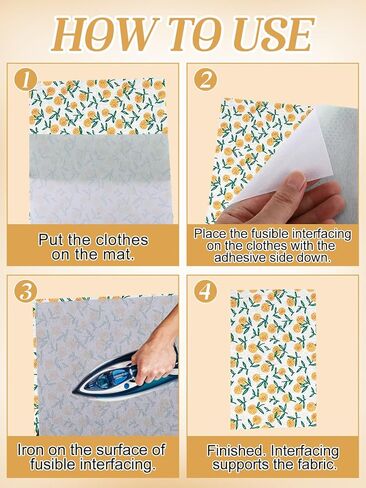 واجهة قابلة للانصهار غير منسوجة ثقيلة الوزن - 11.8 بوصة × 30.6 ياردة، واجهة بيضاء غير منسوجة، واجهة من البوليستر أحادية الجانب لخياطة القماش، مستلزمات الحرف اليدوية in Kuwait