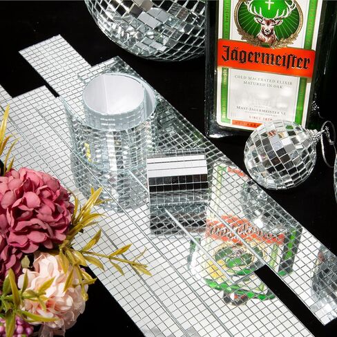PP OPOUNT 18880 PCS Disco Ball Tiles, 5 x 5 mm Self-Adhesive Mosaic Tiles in Saudi Arabia