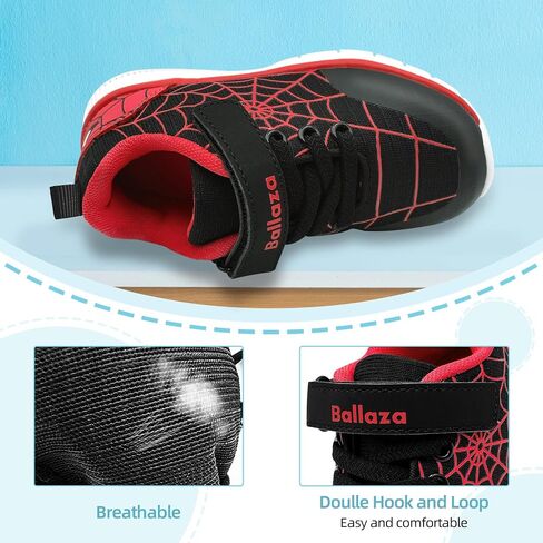 Toddler Boys Girls Breathable Mesh Sneakers with Hook-and-Loop Closure Flexible Sole and Protective Toe Cap – Lightweight Casual Shoes for Everyday Wear in Saudi Arabia