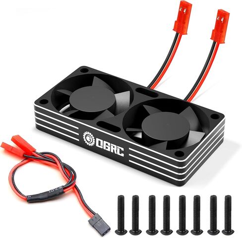 OGRC 30mm RC Motor Cooling Fan 28000RPM Heatsink for 1/8 1/10 1/12 Scale 3650 3660 540 550 Brushless Motor in Kuwait
