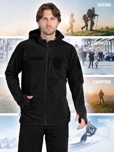 FREE SOLDIER Adventurer Hooded Men's Fleece jacket Coat in Saudi Arabia