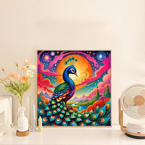 WEMEON Elephant Paint by Numbers Kit for Kids with Framed- Easy Paint by Numbers Kit for Kids Age 4-12, Simple Painting Paint by Numbers for Gift Home Wall Decor(10x10Inch) in Saudi Arabia