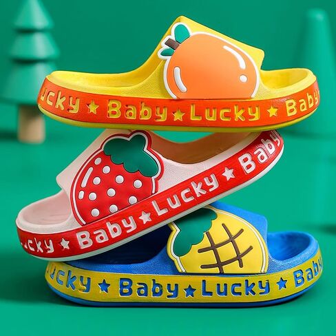Kids Fruit Slippers Cute Slipper Home Slippers Indoor Slippers For Toddle Kids Boys Girls in Kuwait