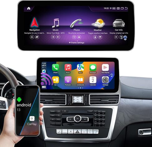 Android 12 Car Stereo 12.3" 8+128G Car Touch Screen for Mercedes Benz A/B Class W176 W246 GLA C117 X117 X156 2013-2015 Year with NTG4.5/4.7, Support Wireless Carplay Android Auto Mirrorlink in Kuwait