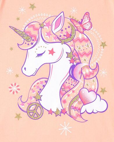 The Children's Place Girls' Unicorn Long Sleeve Graphic T-Shirts, Multipacks in Saudi Arabia