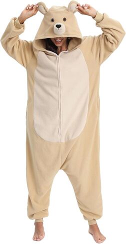 NAITOKE Adult Animal Onesie Halloween Costume Cosplay One-Piece Pajamas Women Man Teens in Saudi Arabia