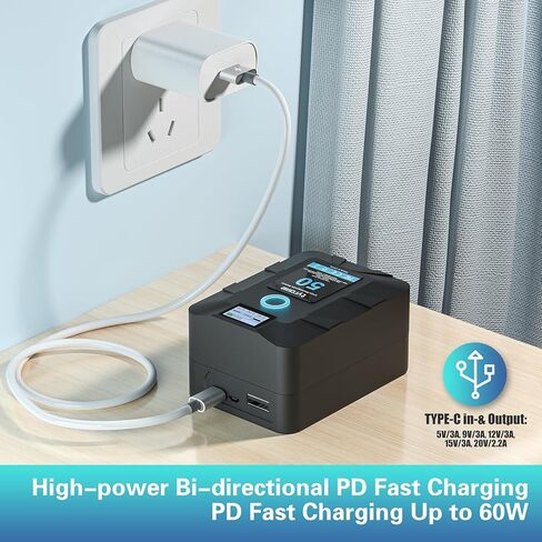 Tyrone 95Wh BP-95 V-Mount V Lock V شكل بطارية متوافقة مع كاميرا الفيديو DSLR مع منفذ D-Tap ومخرج USB 5 فولت in Kuwait