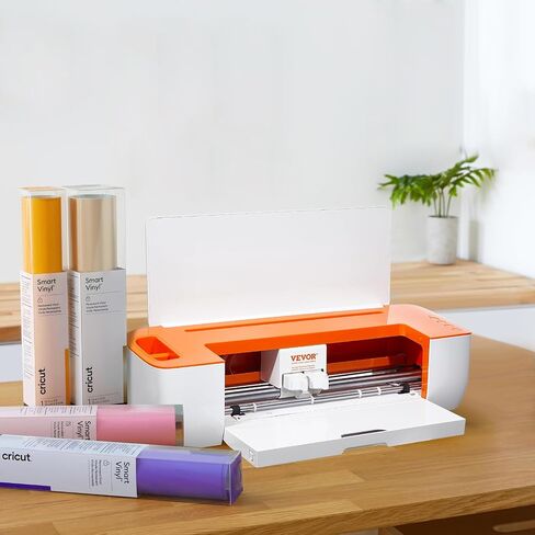 VEVOR Vinyl Cutter Machine, Bluetooth Connectivity DIY Cutting Machine, Compatible with iOS, Windows, Android, and Mac, Massive Designs Included, for Creating Customized Cards, Home Decor in Saudi Arabia