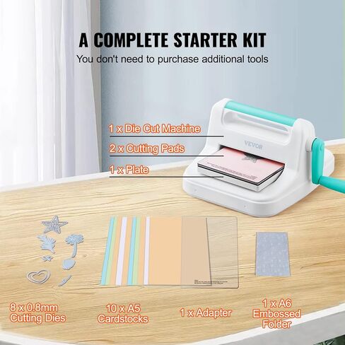 آلة قطع الفينيل VEVOR، آلة قطع DIY اتصال بلوتوث، متوافقة مع iOS، Windows، Android، وMac، تتضمن تصميمات ضخمة، لإنشاء بطاقات مخصصة، ديكور المنزل in Kuwait