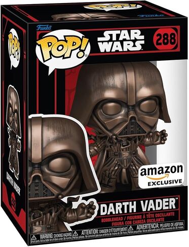 Funko Pop! Star Wars: Star Wars Darkside - Vader - Metallic, Bronze - Amazon Exclusive in Saudi Arabia