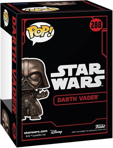 Funko Pop! Star Wars: Star Wars Darkside - Vader - Metallic, Bronze - Amazon Exclusive in Saudi Arabia