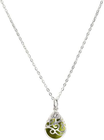Recycled Vintage Mason Jar Sterling Silver Filigree Teardrop Necklace in Saudi Arabia