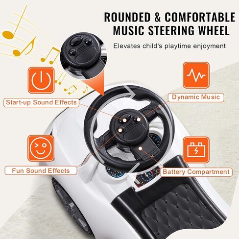VEVOR Ride On Push Car for Toddlers, Ages 19+ Months, Ride Racer, Sit to Stand Toddler Ride On Toy, Kids Ride On Car with Music Steering, Horn & Under Seat Storage, Ride On Toy for Boys Girls, in Saudi Arabia