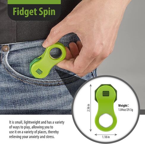 Yolscue Fidget Toy,Fidget Spinners Toy for Adults and Kids,Gifts Suitable for Children with Autism and ADHD,Quiet Office Desk Toy,Excellent for Relieving Stress and Anxiety Toys (Black) in Saudi Arabia