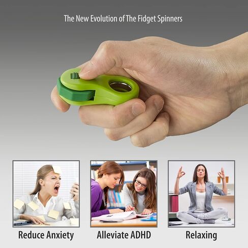 Yolscue Fidget Toy,Fidget Spinners Toy for Adults and Kids,Gifts Suitable for Children with Autism and ADHD,Quiet Office Desk Toy,Excellent for Relieving Stress and Anxiety Toys (Black) in Saudi Arabia