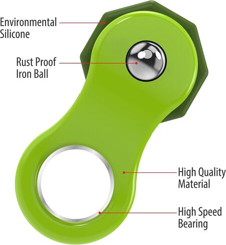 Yolscue Fidget Toy,Fidget Spinners Toy for Adults and Kids,Gifts Suitable for Children with Autism and ADHD,Quiet Office Desk Toy,Excellent for Relieving Stress and Anxiety Toys (Black) in Saudi Arabia