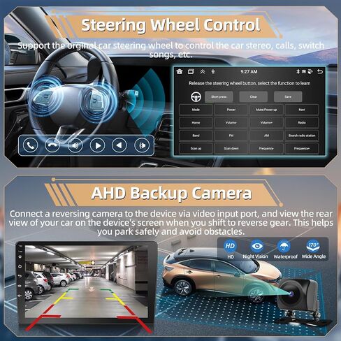 Podofo Car Stereo for Honda Civic 2006-2011 Wireless Apple Carplay Android Auto 2G+32G Android Touchscreen Radio with GPS Bluetooth RDS HiFi + HD Backup Camera in Kuwait