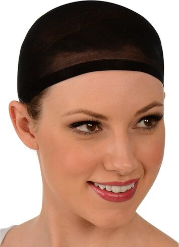 قبعة شعر مستعار سوداء من Kangaroo 2 PK للنساء والرجال: قبعات شعر مستعار من النايلون قابلة للتمدد | شبكة شعر للرجال | قبعات شعر مستعار للنساء غير قابلة للانزلاق | تخزين كاب للشعر المستعار in Kuwait